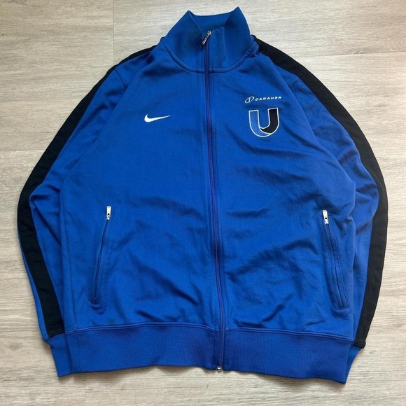 Blue & Black Nike Track Jacket Men's XL Embroidered Logo | 2000s Vintage - Picture 1 of 5